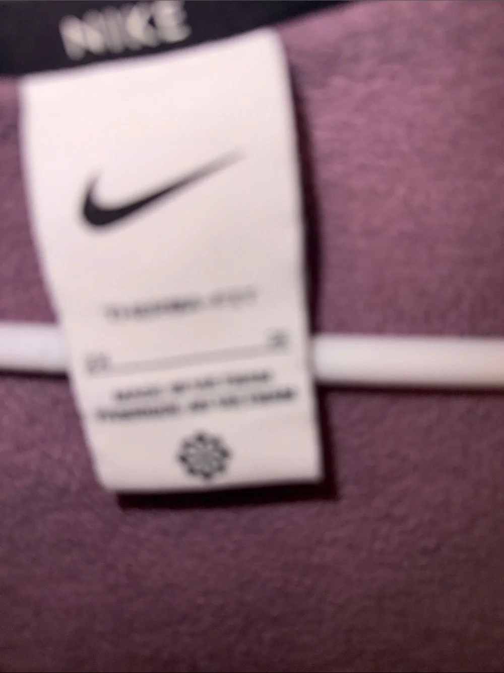Nike Women's Teddy Zip Hoodie in Mauve Purple